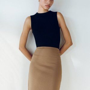 *NWT* Everlane Supima Micro-Rib Funnel-Neck Tank – Women's XS